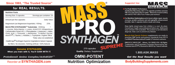 SYNTHAGEN&trade; SUPREME - ALL in ONE Cutting Edge Sports Nutrition